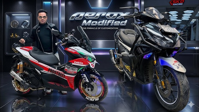 Best Yamaha Aerox 155 Modifications in India (2026) | Premium Accessor ...