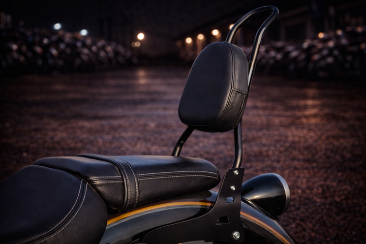 RE Super Meteor 650 Back Rest | Premium Touring Back Support – skdbikeworld