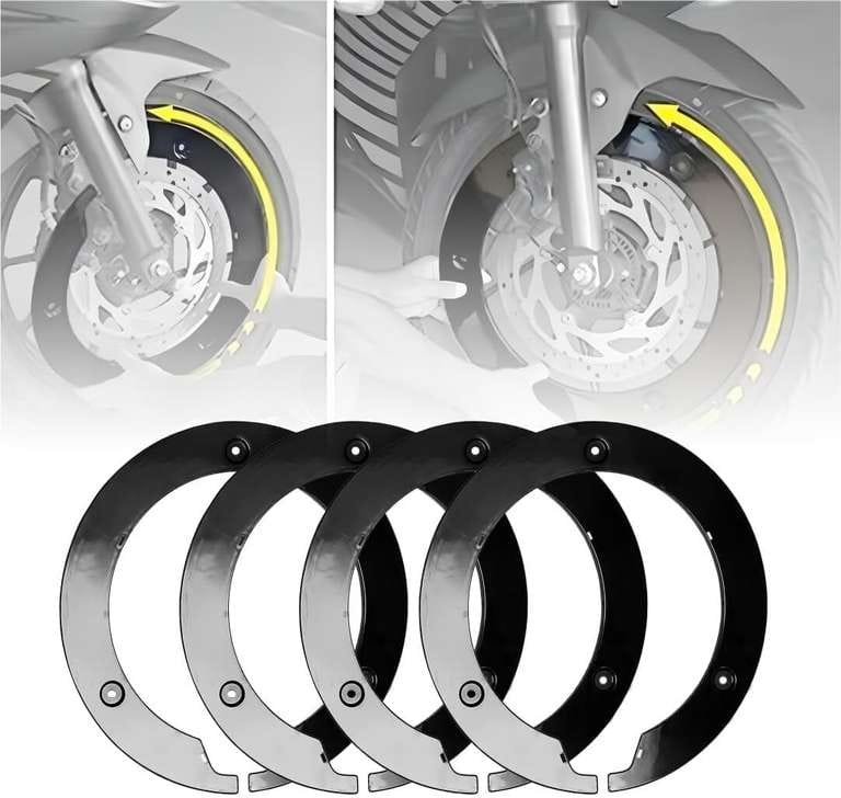 Premium Wheel Cover Half Set of 4 | Motorcycle Wheel Protection Covers ...