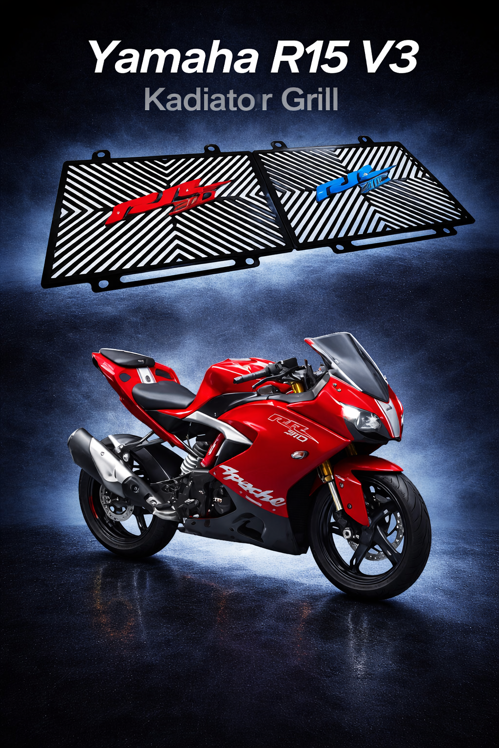 TVS Apache RR310 Radiator Grill | Premium Radiator Guard | SKD BIKE ...
