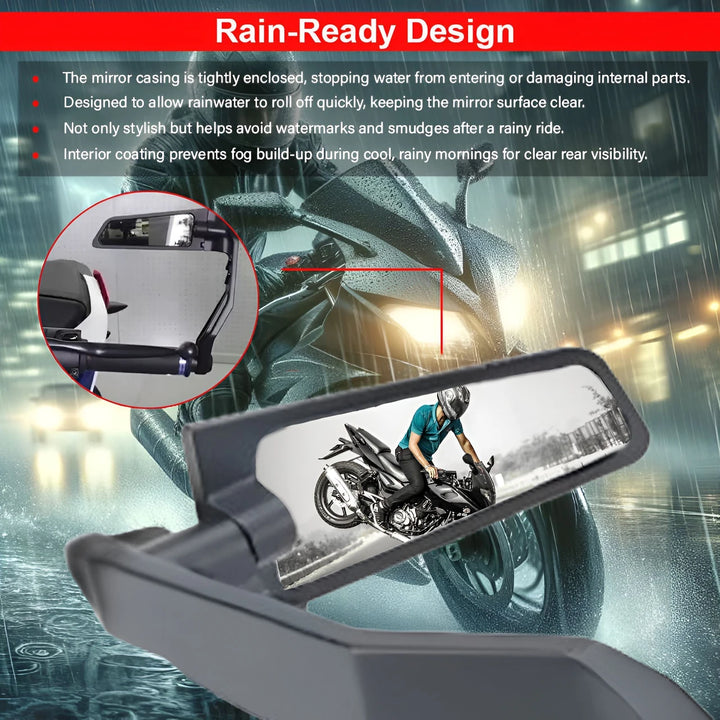 Lever Guard with Integrated Rear View Mirror | Premium Bike Protector ...