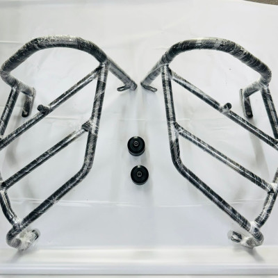 Meteor 350 crash guard with 4 slider heavy quality